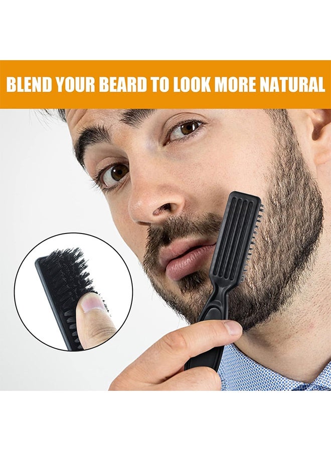 East Moon Beard Pencil Filler For Men, Waterproof High Coverage Beard Pen Kit With Beard Brush, Natural Looking Mustache, Sweatproof Long Lasting Mustache Eyebrows Repair Pen With 4 Micro-Fork Tips (Dark Brown) - Image 4